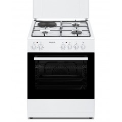 Philco PEG 6031W Κουζίνα 56lt με Εστίες Αερίου & Ρεύματος Π59.8εκ. Λευκή